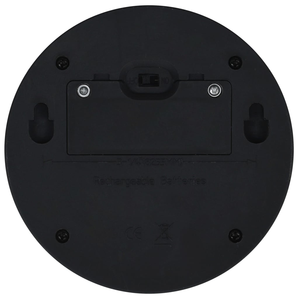 LED-wandlampen solar rond zwart 12 st is nu te koop bij PeponiXL, paradijselijk wonen!
