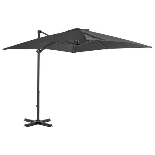 Zweefparasol met aluminium paal 250x250 cm antracietkleurig is nu te koop bij PeponiXL, paradijselijk wonen!