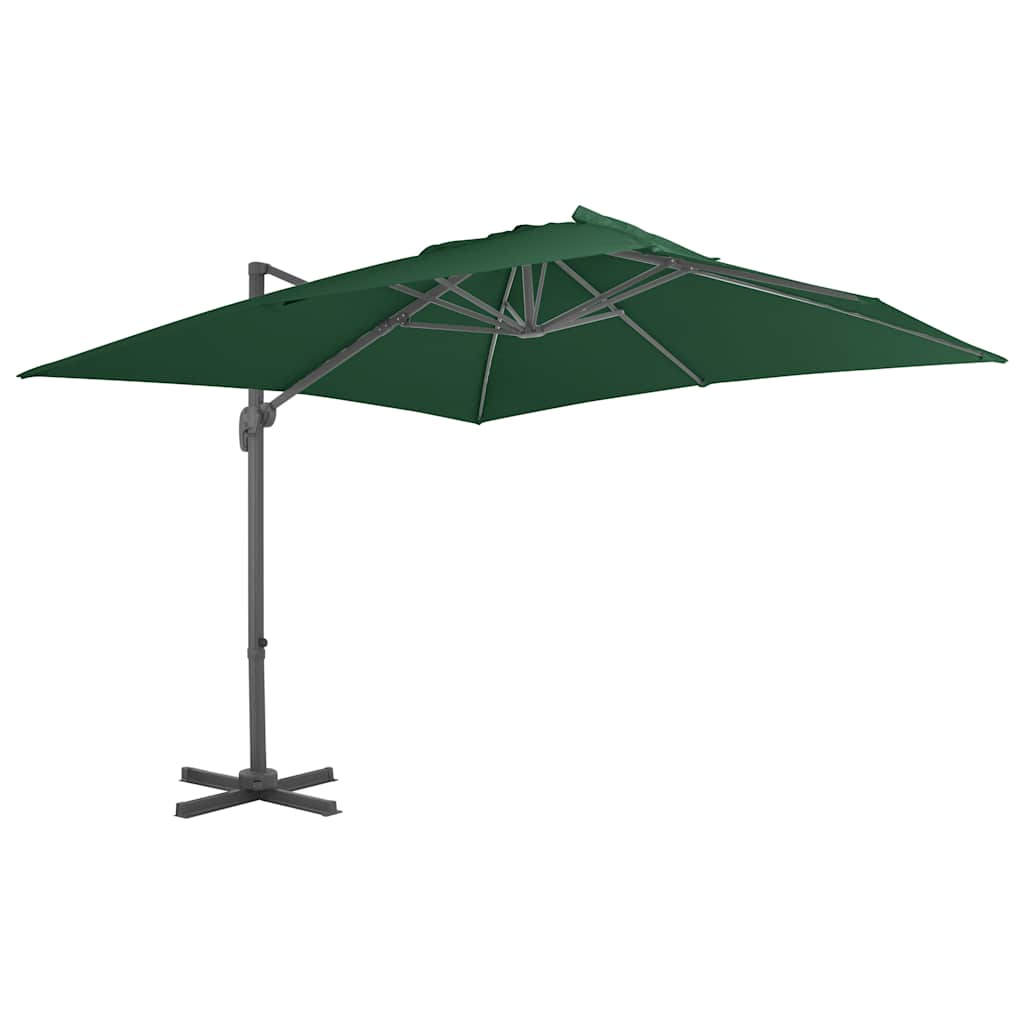 Zweefparasol met aluminium paal 400x300 cm groen is nu te koop bij PeponiXL, paradijselijk wonen!