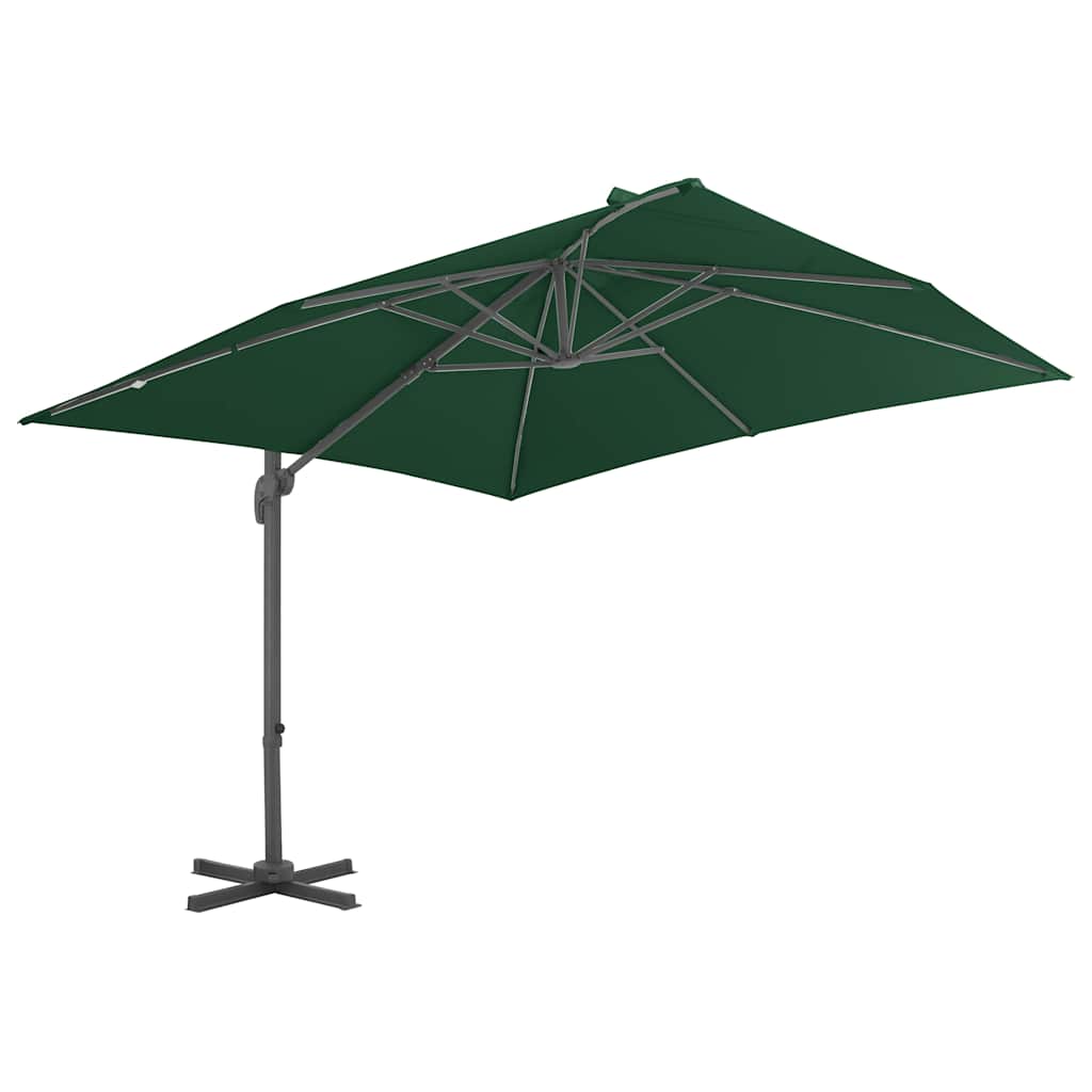 Zweefparasol met aluminium paal 400x300 cm groen is nu te koop bij PeponiXL, paradijselijk wonen!