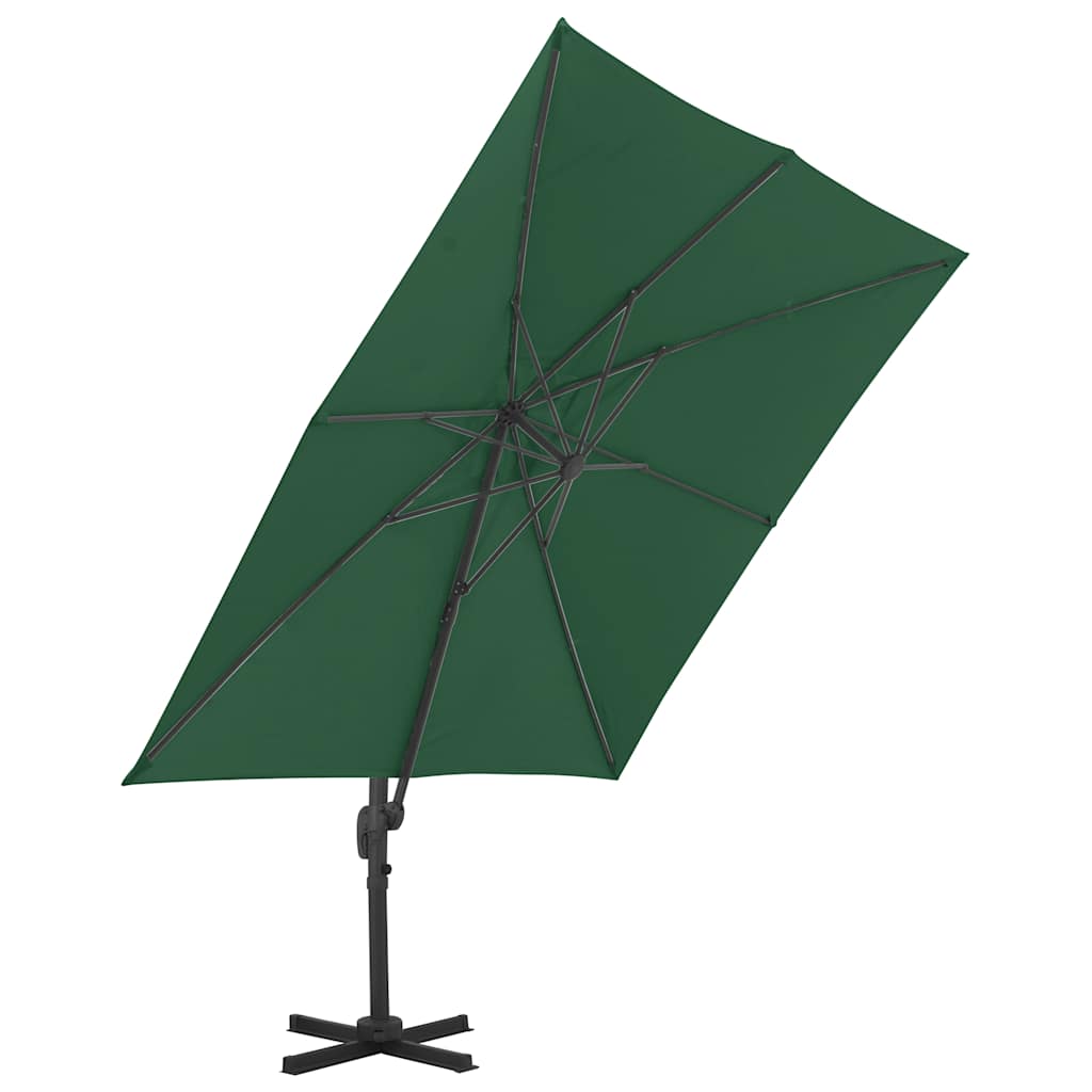 Zweefparasol met aluminium paal 400x300 cm groen is nu te koop bij PeponiXL, paradijselijk wonen!