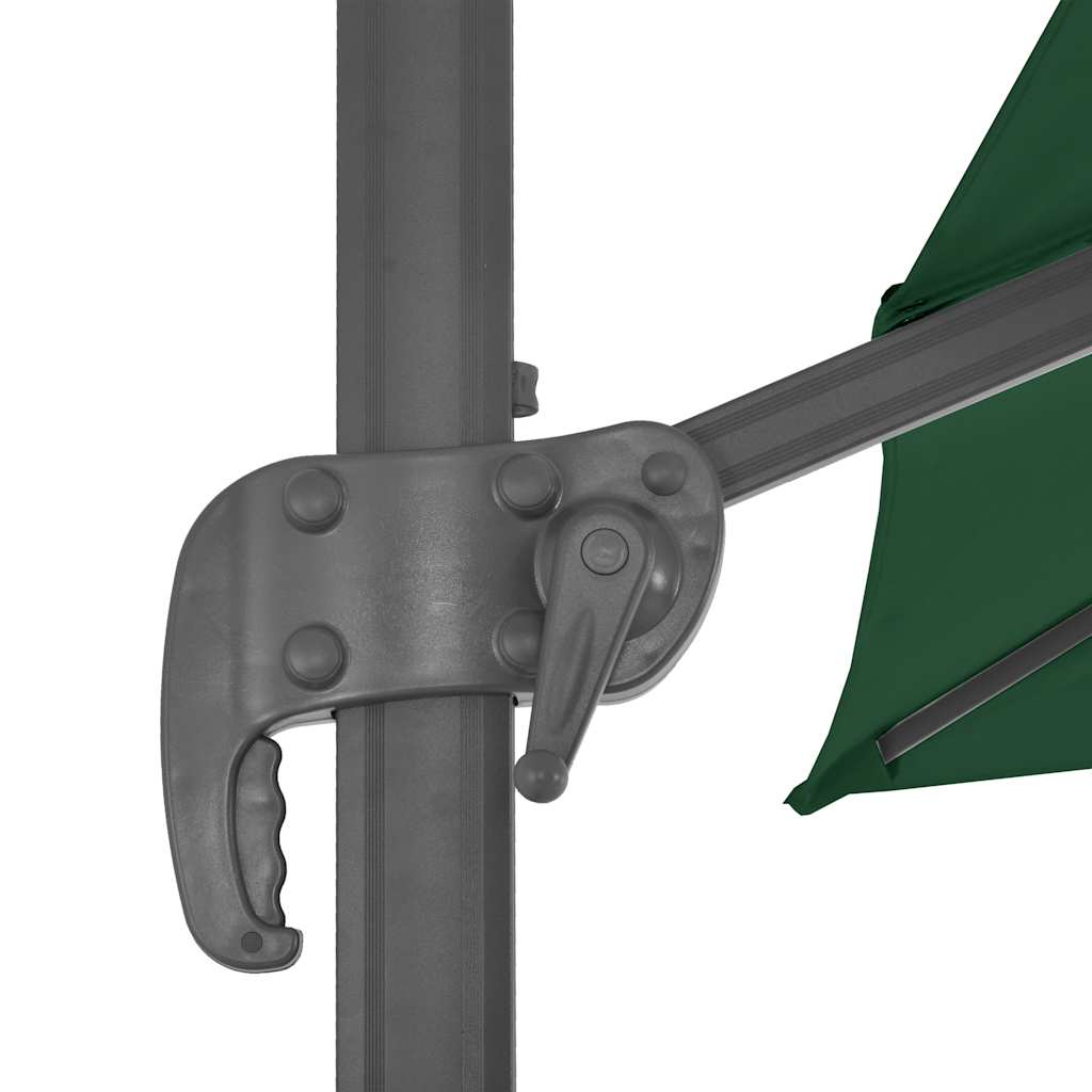 Zweefparasol met aluminium paal 400x300 cm groen is nu te koop bij PeponiXL, paradijselijk wonen!