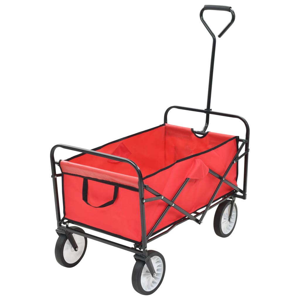 Handkar inklapbaar staal rood is nu te koop bij PeponiXL, paradijselijk wonen!