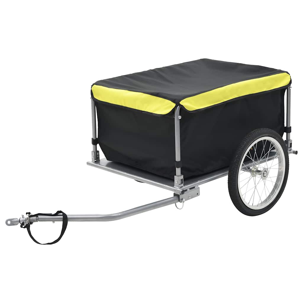 Fietstrailer 65 kg zwart en geel is nu te koop bij PeponiXL, paradijselijk wonen!