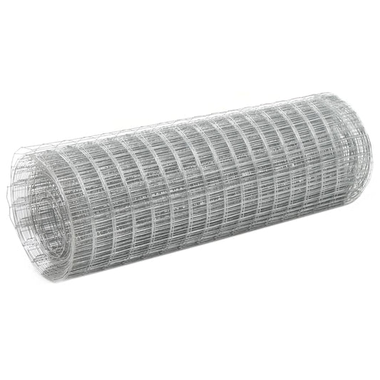 Kippengaas 10x0,5 m gegalvaniseerd staal zilverkleurig is nu te koop bij PeponiXL, paradijselijk wonen!