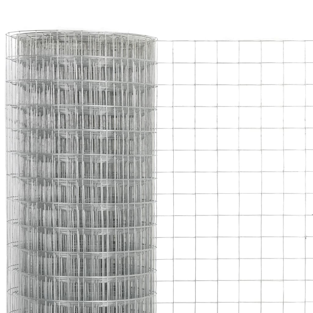Kippengaas 10x1,5 m gegalvaniseerd staal zilverkleurig is nu te koop bij PeponiXL, paradijselijk wonen!