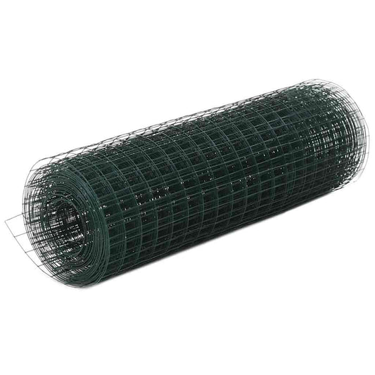 Kippengaas 10x0,5 m staal met PVC coating groen is nu te koop bij PeponiXL, paradijselijk wonen!