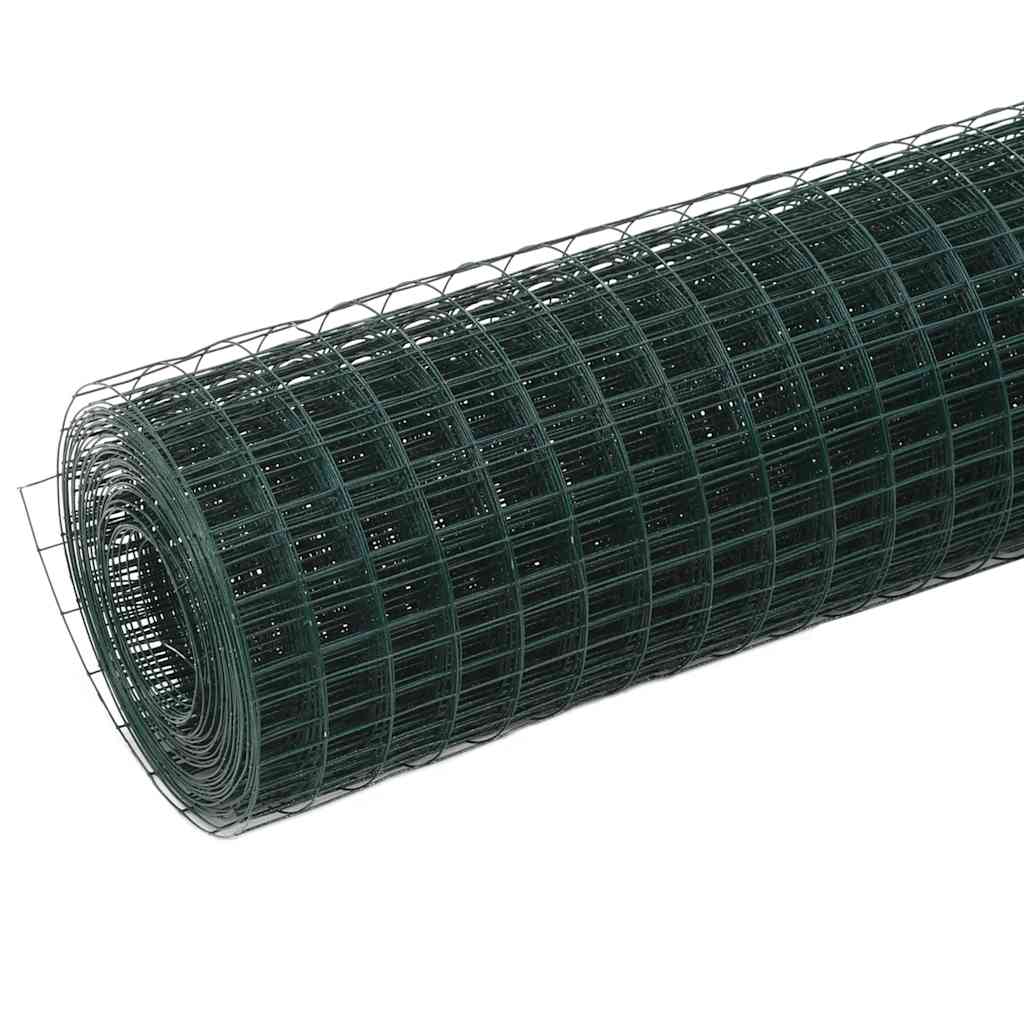Kippengaas 10x0,5 m staal met PVC coating groen is nu te koop bij PeponiXL, paradijselijk wonen!