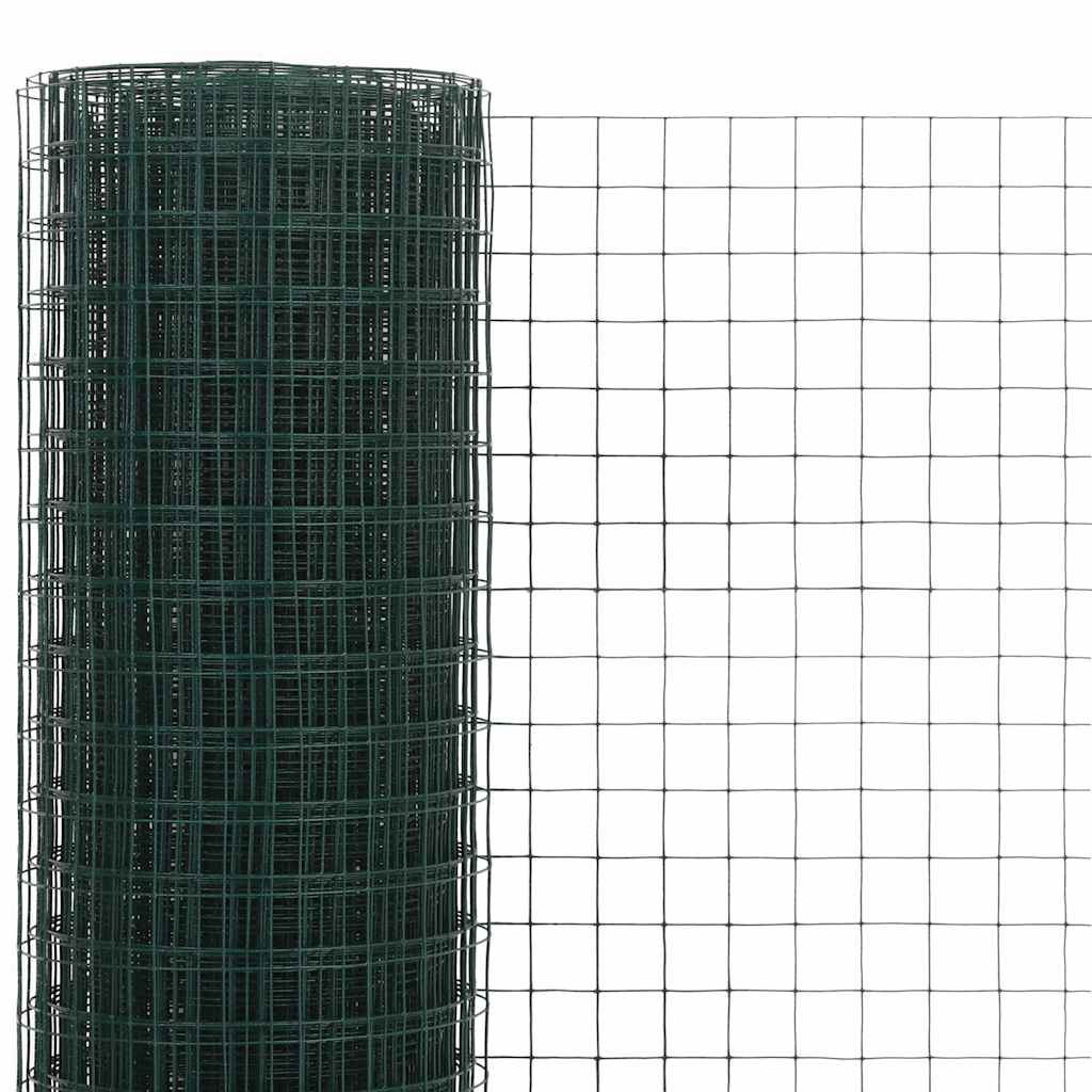 Kippengaas 10x0,5 m staal met PVC coating groen is nu te koop bij PeponiXL, paradijselijk wonen!
