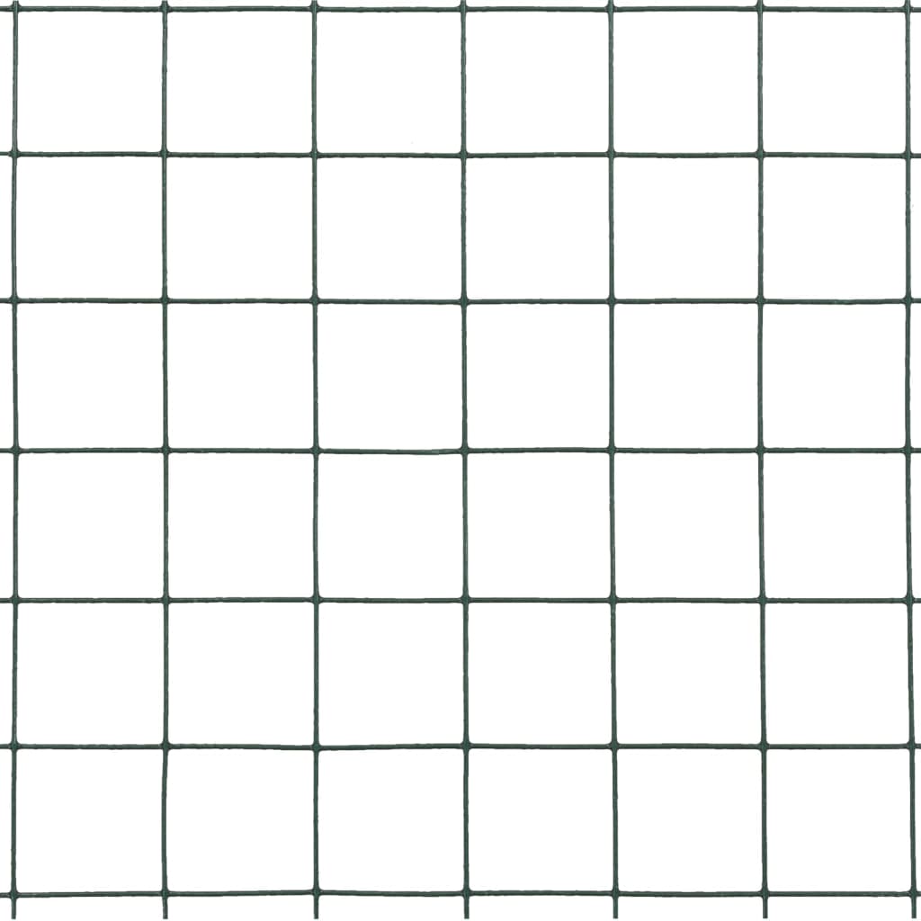 Kippengaas 10x1,5 m staal met PVC coating groen is nu te koop bij PeponiXL, paradijselijk wonen!