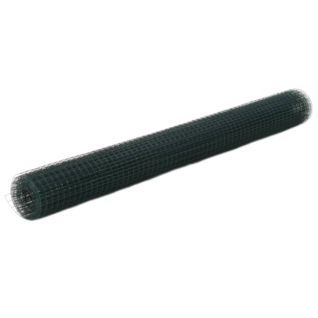 Kippengaas 25x1,5 m staal met PVC coating groen is nu te koop bij PeponiXL, paradijselijk wonen!