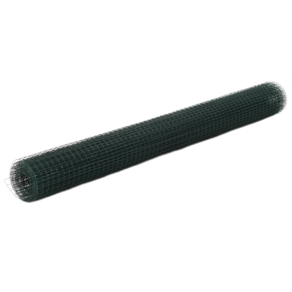 Kippengaas 25x1,5 m staal met PVC coating groen is nu te koop bij PeponiXL, paradijselijk wonen!