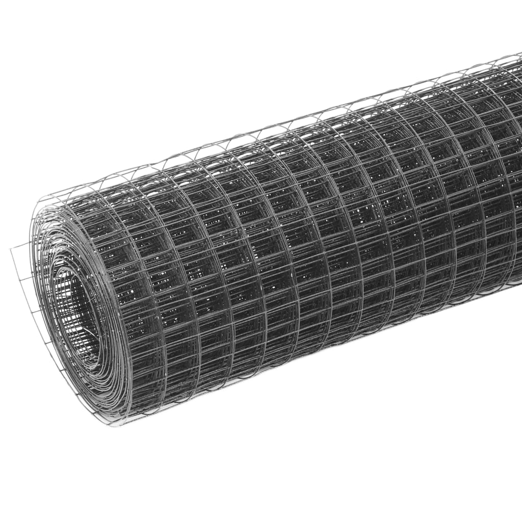 Kippengaas 25x0,5 m staal met PVC coating grijs is nu te koop bij PeponiXL, paradijselijk wonen!