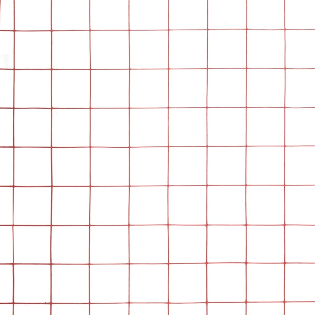 Kippengaas 25x0,5 m staal met PVC coating rood is nu te koop bij PeponiXL, paradijselijk wonen!