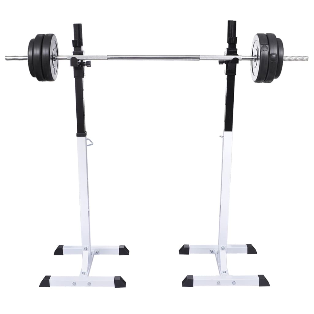 Halter-/squatrek met halterset 30,5 kg is nu te koop bij PeponiXL, paradijselijk wonen!