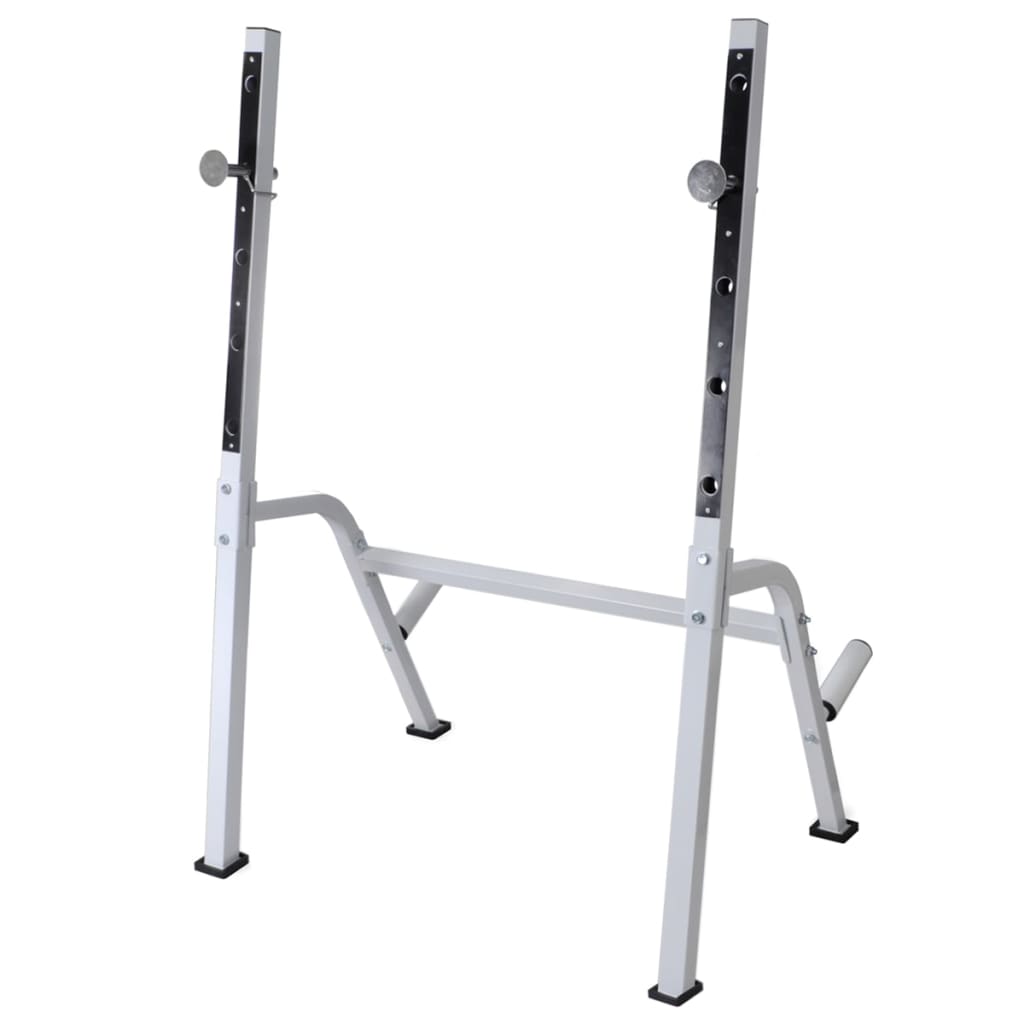 Trainingsbank met gewichtenrek en halterset 90 kg is nu te koop bij PeponiXL, paradijselijk wonen!
