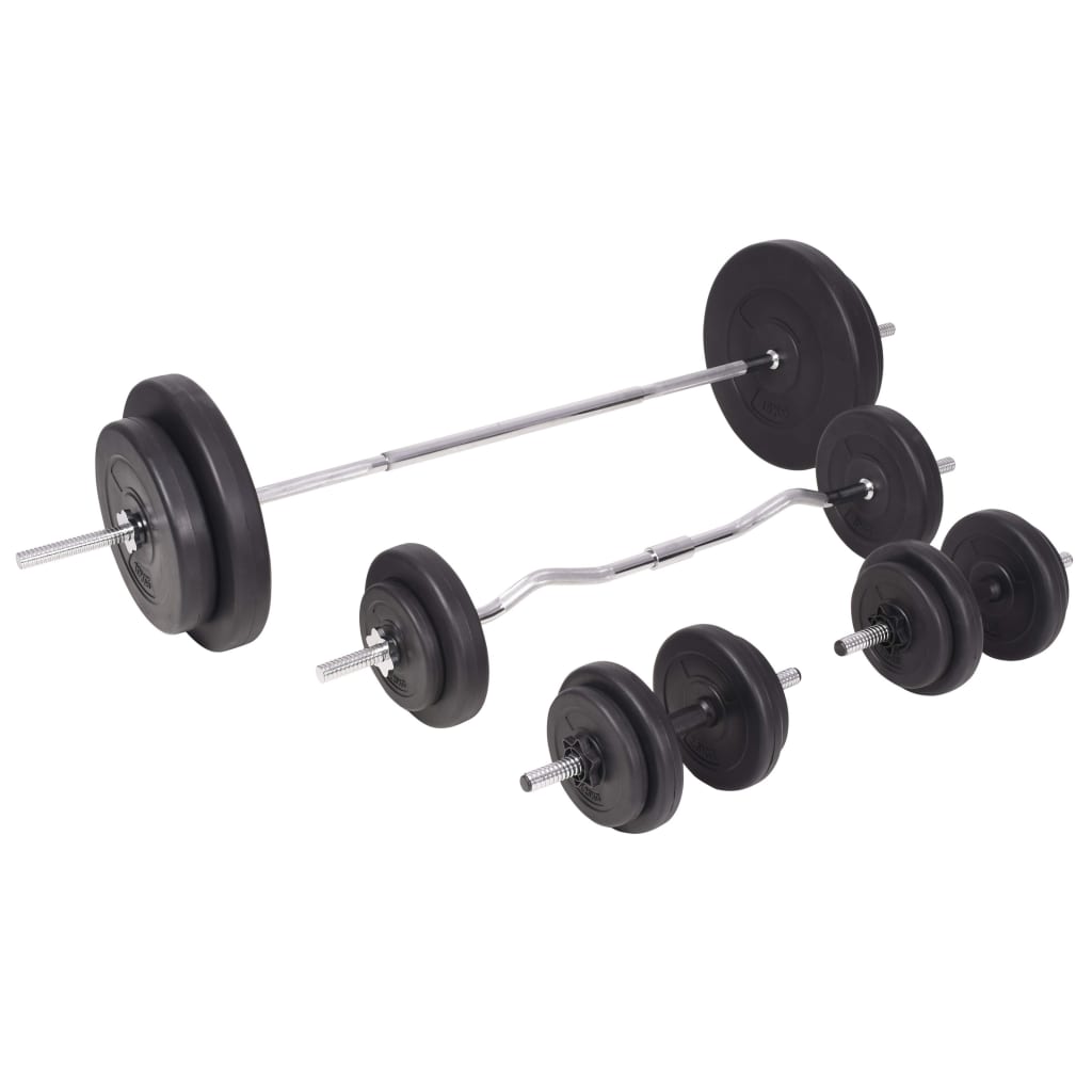 Gewichtenbank met gewichtenrek en halterset 90 kg is nu te koop bij PeponiXL, paradijselijk wonen!