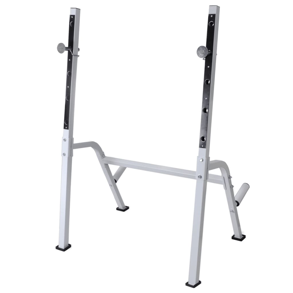 Trainingsbank met gewichtenrek en halterset 120 kg is nu te koop bij PeponiXL, paradijselijk wonen!