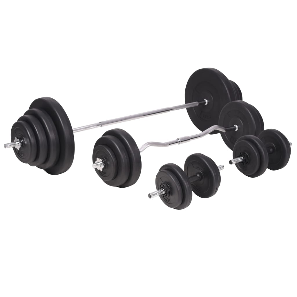 Gewichtenbank met gewichtenrek en halterset 120 kg is nu te koop bij PeponiXL, paradijselijk wonen!