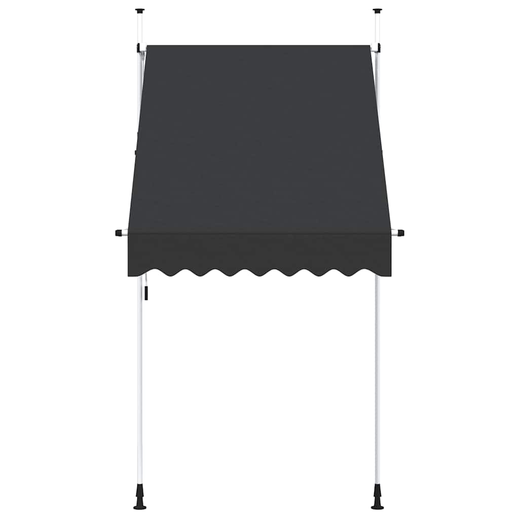 Luifel handmatig uittrekbaar 150 cm antraciet is nu te koop bij PeponiXL, paradijselijk wonen!