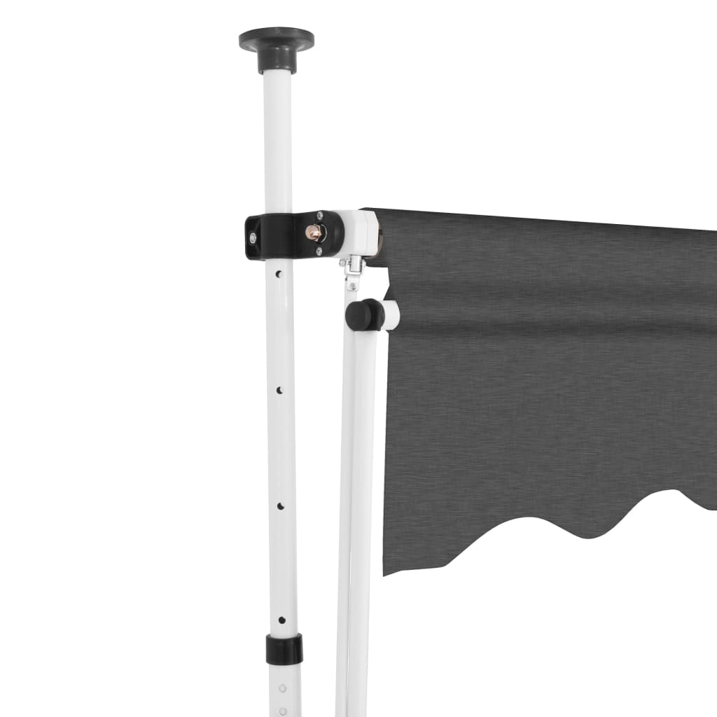 Luifel handmatig uittrekbaar 150 cm antraciet is nu te koop bij PeponiXL, paradijselijk wonen!