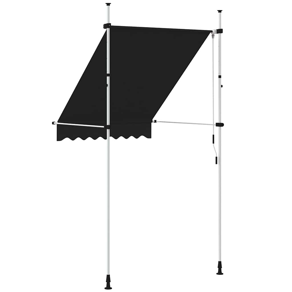 Luifel handmatig uittrekbaar 150 cm antraciet is nu te koop bij PeponiXL, paradijselijk wonen!