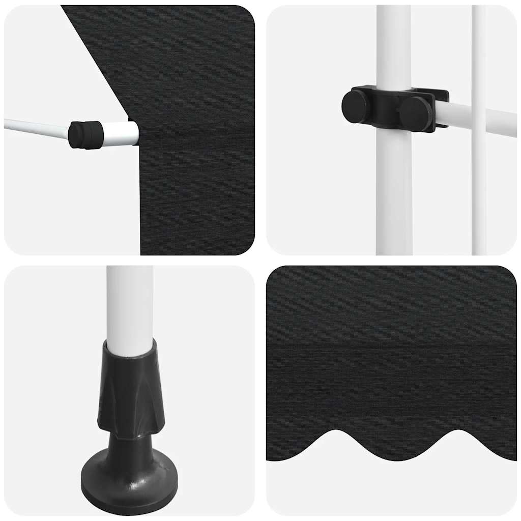 Luifel handmatig uittrekbaar 150 cm antraciet is nu te koop bij PeponiXL, paradijselijk wonen!
