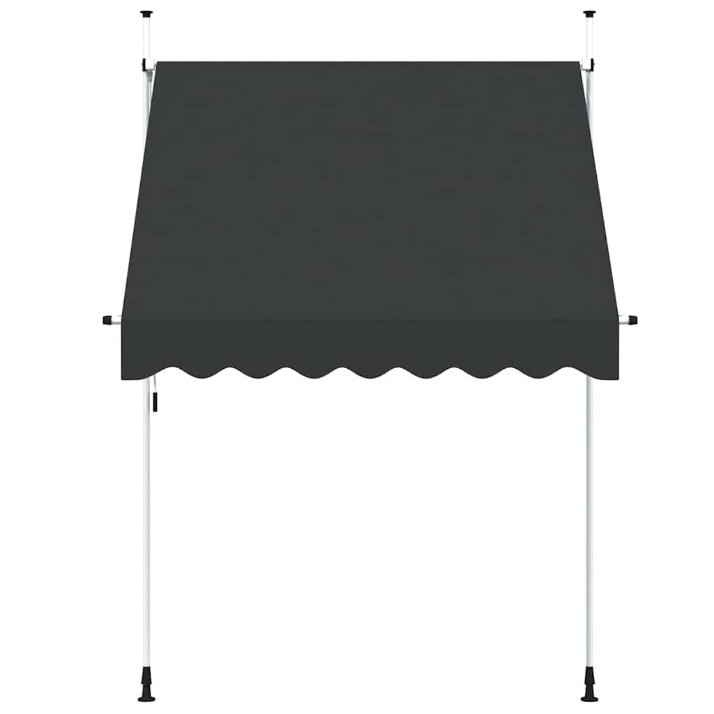 Luifel handmatig uittrekbaar 200 cm antraciet is nu te koop bij PeponiXL, paradijselijk wonen!