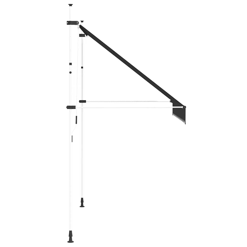 Luifel handmatig uittrekbaar 250 cm antraciet is nu te koop bij PeponiXL, paradijselijk wonen!