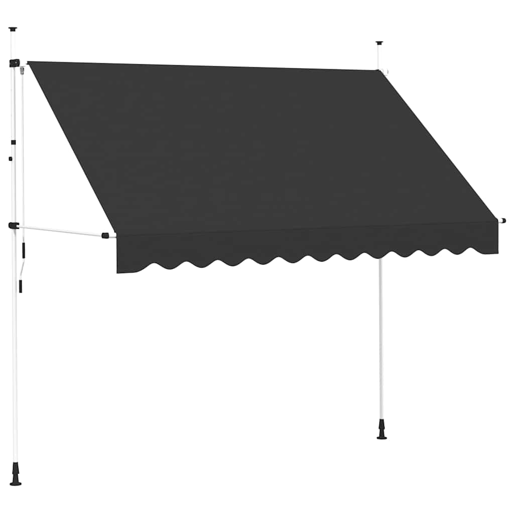 Luifel handmatig uittrekbaar 300 cm antraciet is nu te koop bij PeponiXL, paradijselijk wonen!