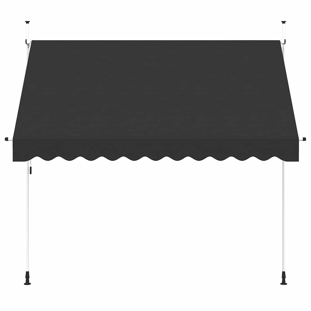 Luifel handmatig uittrekbaar 300 cm antraciet is nu te koop bij PeponiXL, paradijselijk wonen!