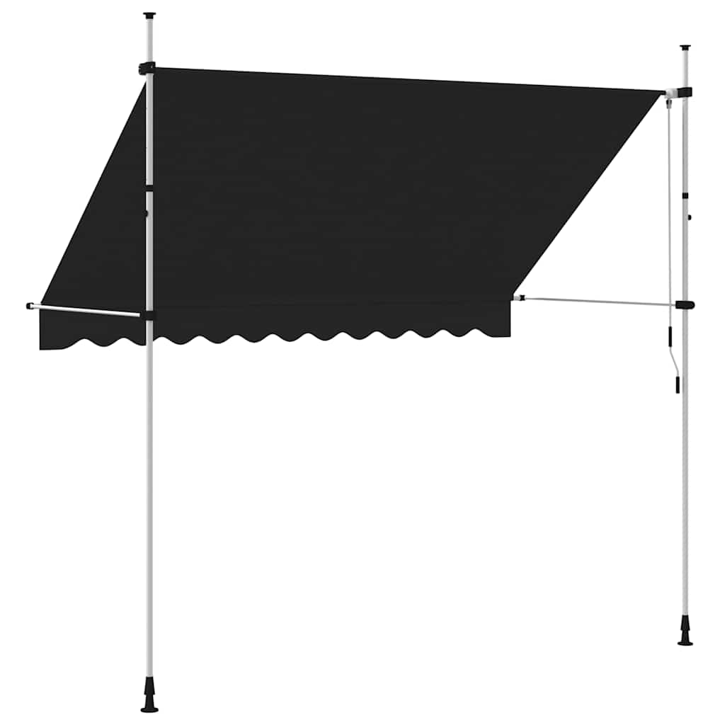 Luifel handmatig uittrekbaar 300 cm antraciet is nu te koop bij PeponiXL, paradijselijk wonen!