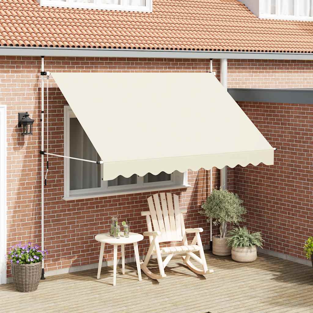 Luifel handmatig uittrekbaar 300 cm crème is nu te koop bij PeponiXL, paradijselijk wonen!