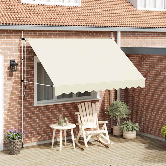 Luifel handmatig uittrekbaar 300 cm crème is nu te koop bij PeponiXL, paradijselijk wonen!