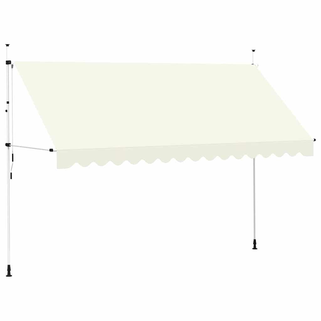 Luifel handmatig uittrekbaar 400 cm crème is nu te koop bij PeponiXL, paradijselijk wonen!
