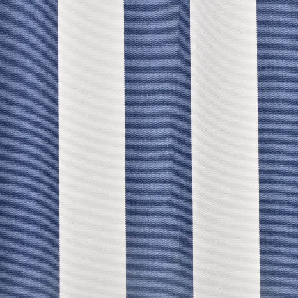 Luifeldoek 3,5x2,5 m canvas blauw en wit is nu te koop bij PeponiXL, paradijselijk wonen!
