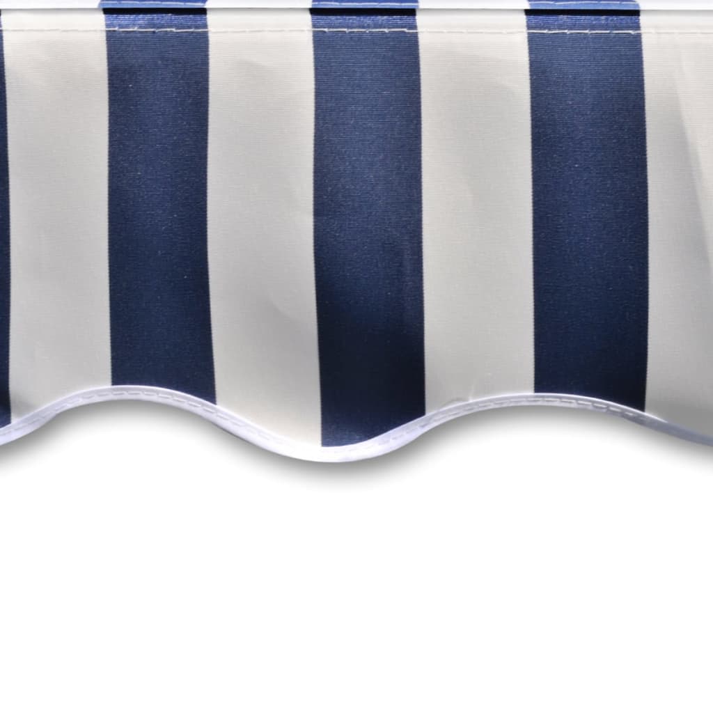 Luifeldoek 3,5x2,5 m canvas blauw en wit is nu te koop bij PeponiXL, paradijselijk wonen!