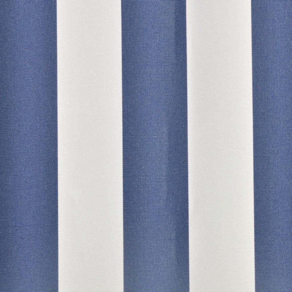 Luifeldoek 5x3 m canvas blauw en wit is nu te koop bij PeponiXL, paradijselijk wonen!