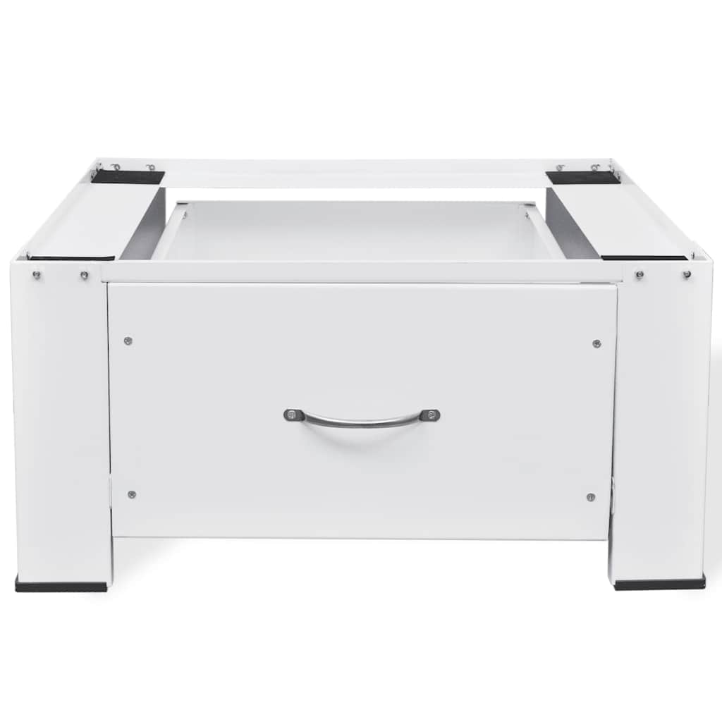 Voetstuk voor wasmachine met lade wit is nu te koop bij PeponiXL, paradijselijk wonen!