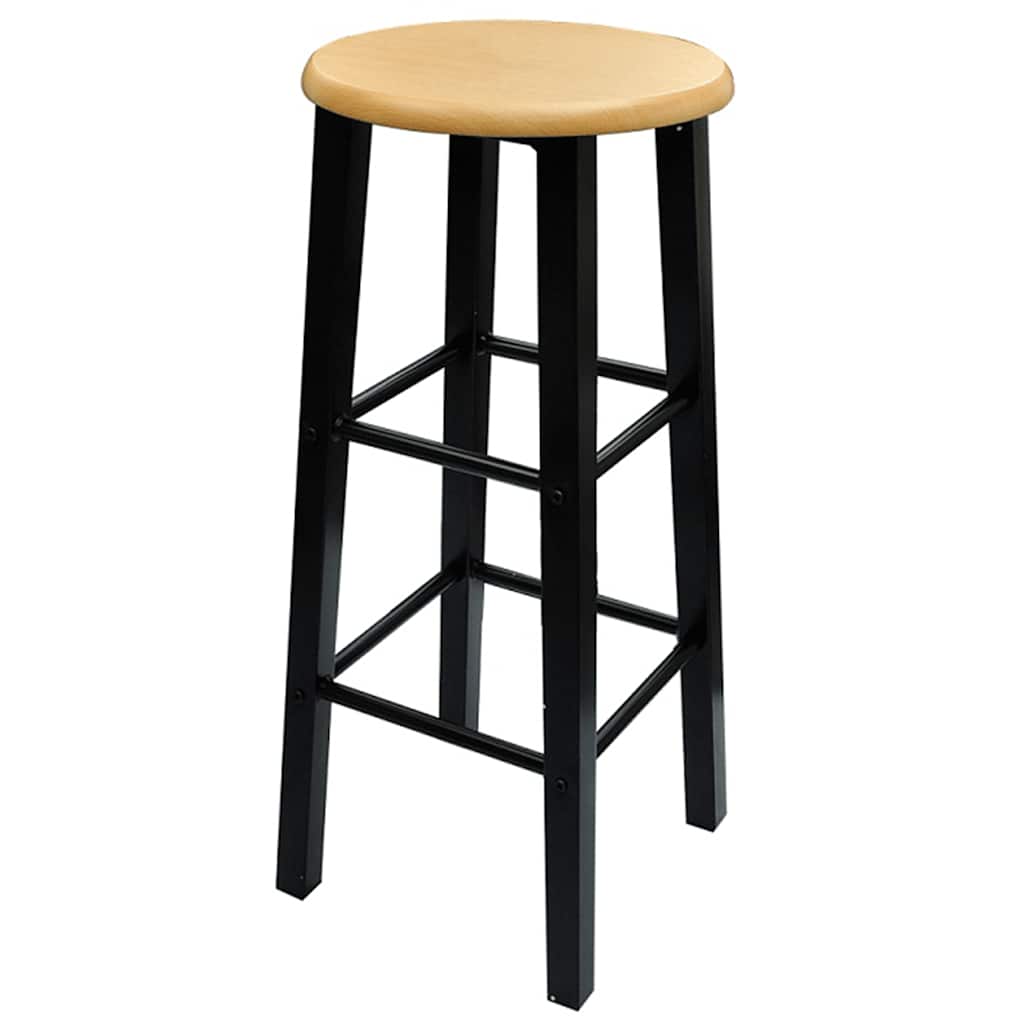3-delige Bartafel en -krukkenset massief hout en staal is nu te koop bij PeponiXL, paradijselijk wonen!