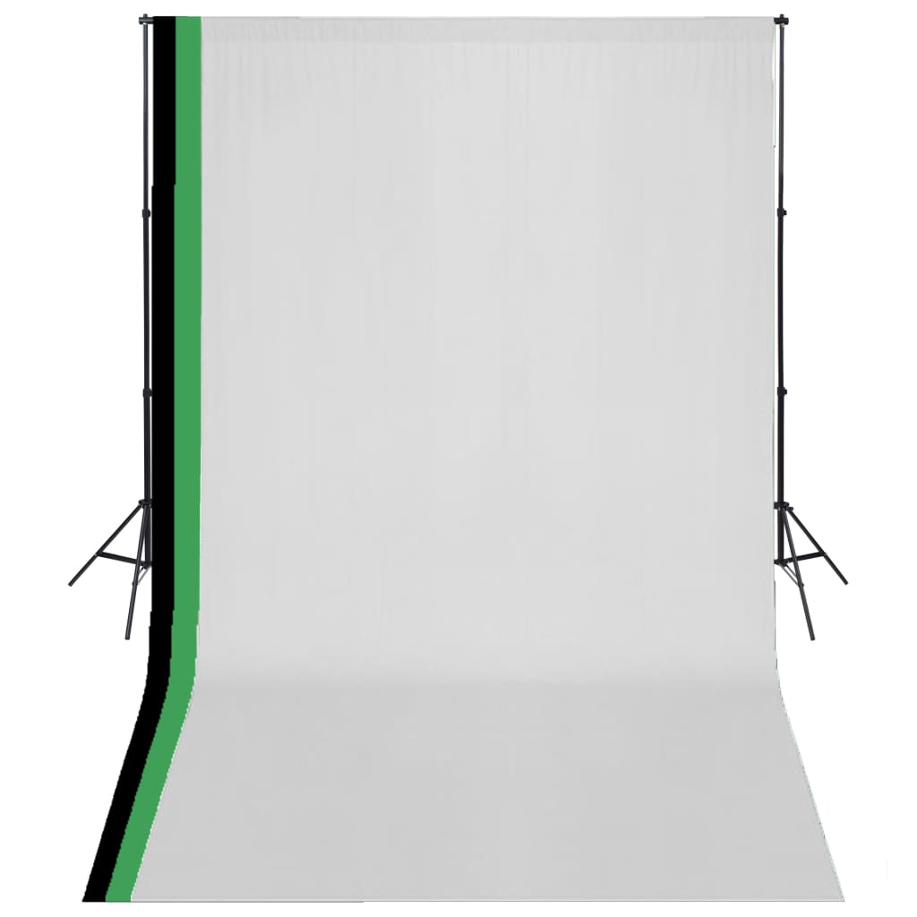 Fotostudioset met 3 katoenen achtergronden en frame 3x5 m is nu te koop bij PeponiXL, paradijselijk wonen!