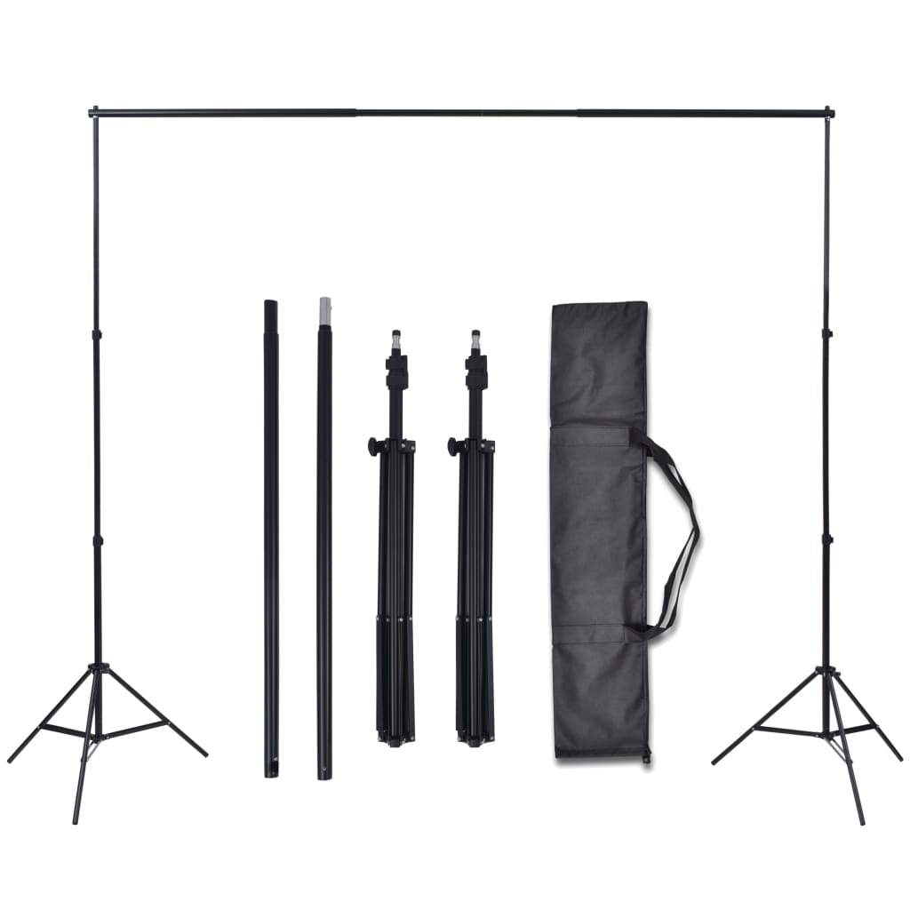 Fotostudioset met 3 katoenen achtergronden en frame 3x5 m is nu te koop bij PeponiXL, paradijselijk wonen!