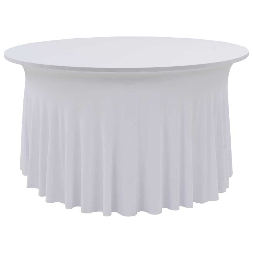 2 st Tafelhoezen stretch met rok 120x74 cm wit is nu te koop bij PeponiXL, paradijselijk wonen!