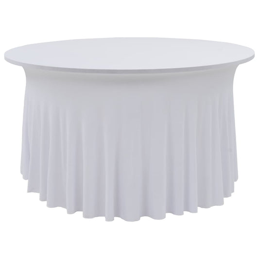 2 st Tafelhoezen stretch met rok 120x74 cm wit is nu te koop bij PeponiXL, paradijselijk wonen!