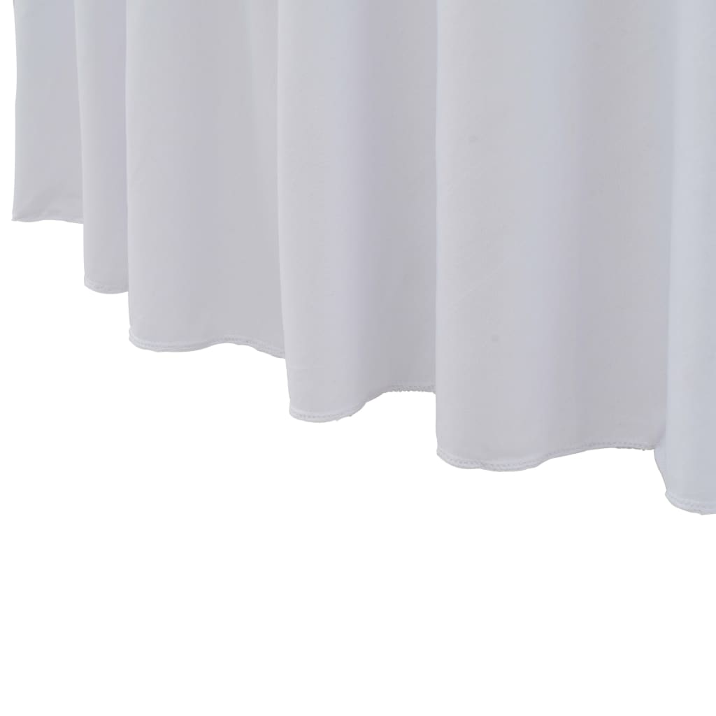 2 st Tafelhoezen stretch met rok 120x74 cm wit is nu te koop bij PeponiXL, paradijselijk wonen!