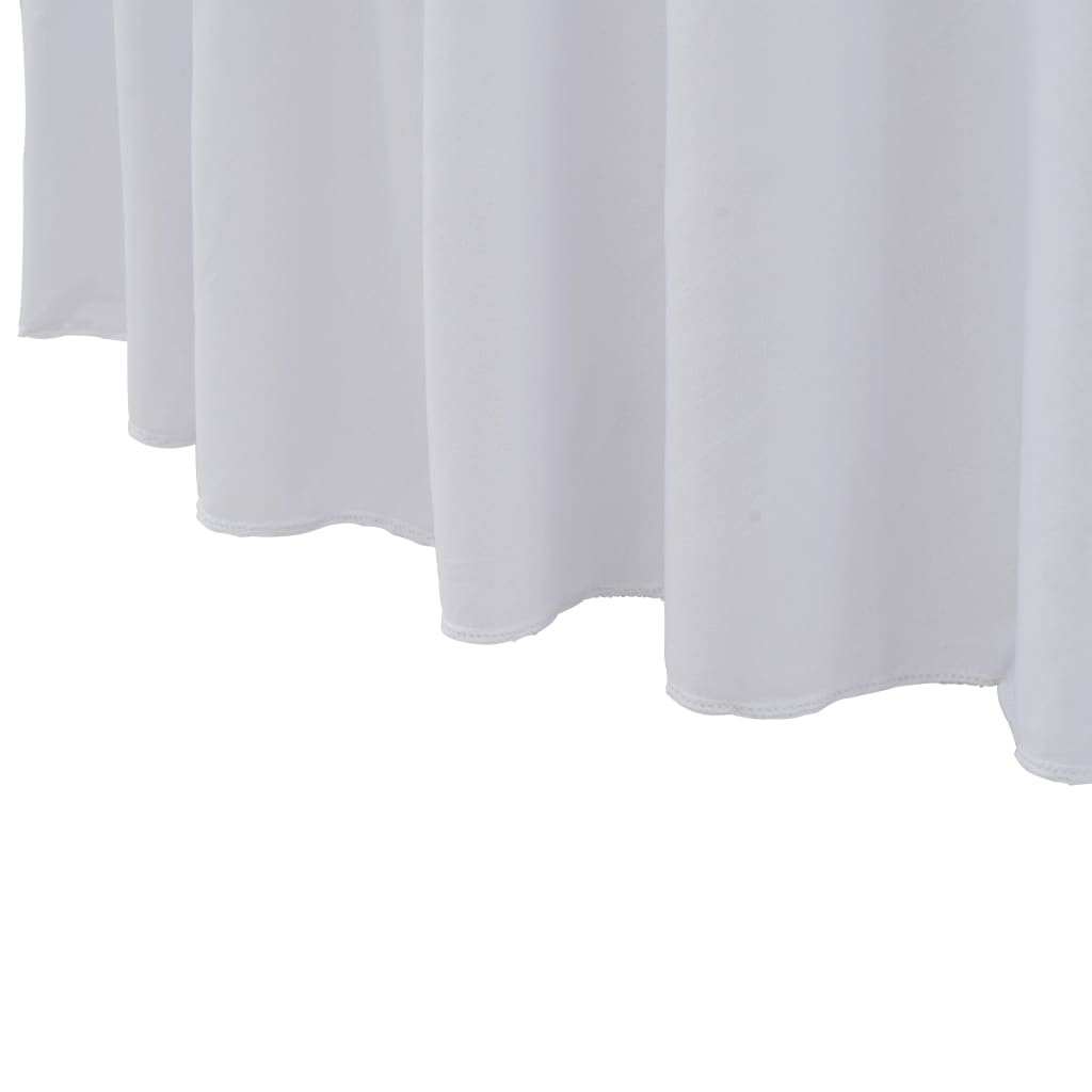 2 st Tafelhoezen stretch met rok 150x74 cm wit is nu te koop bij PeponiXL, paradijselijk wonen!