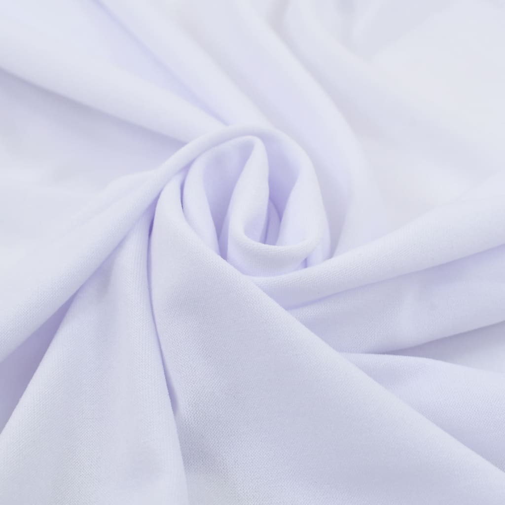 2 st Tafelhoezen stretch met rok 120x60,5x74 cm wit is nu te koop bij PeponiXL, paradijselijk wonen!