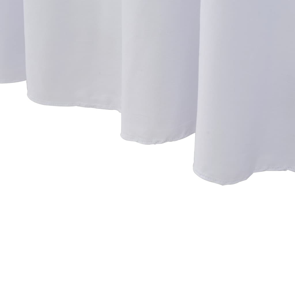 2 st Tafelhoezen stretch met rok 120x60,5x74 cm wit is nu te koop bij PeponiXL, paradijselijk wonen!