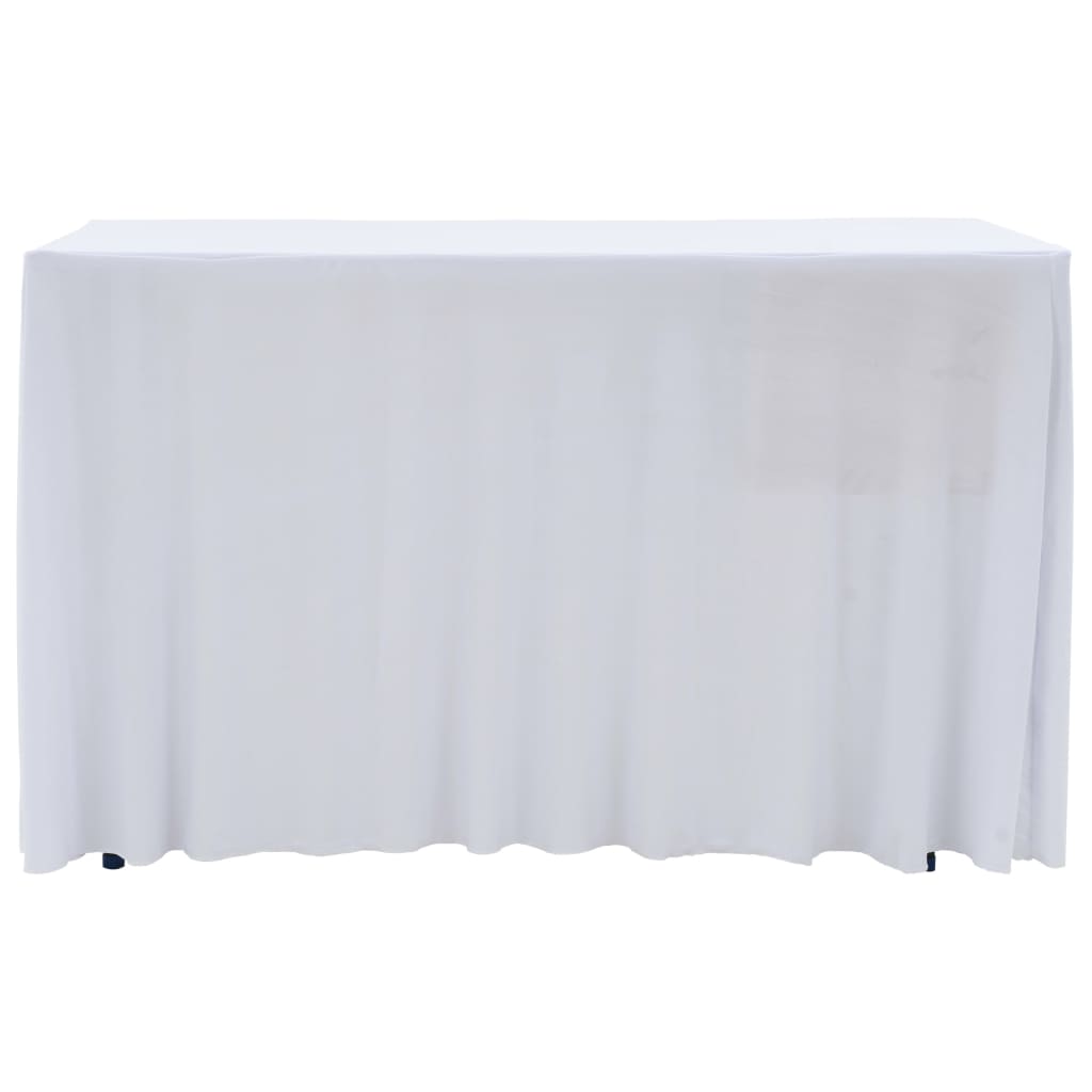 2 st Tafelhoezen stretch met rok 183x76x74 cm wit is nu te koop bij PeponiXL, paradijselijk wonen!