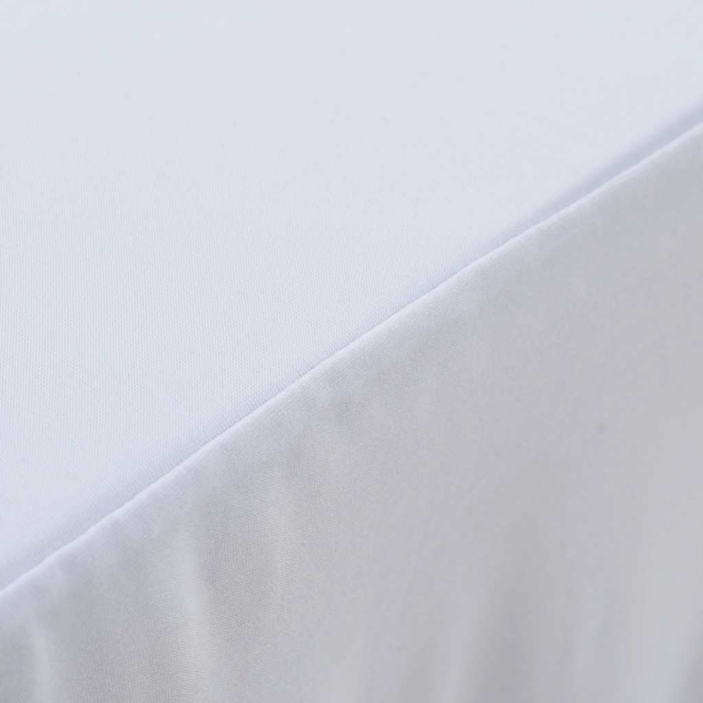 2 st Tafelhoezen stretch met rok 183x76x74 cm wit is nu te koop bij PeponiXL, paradijselijk wonen!